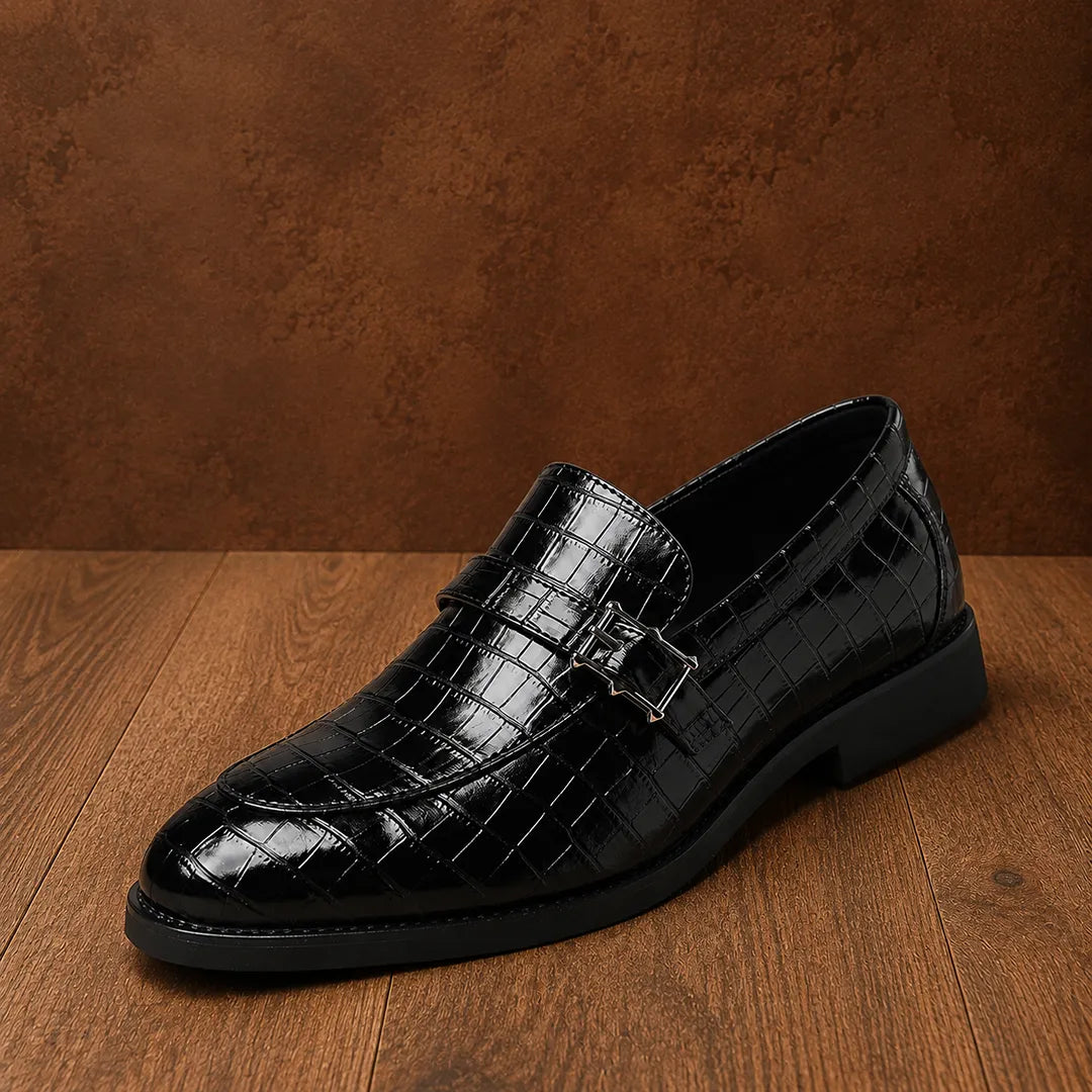 Croc Texture Loafers