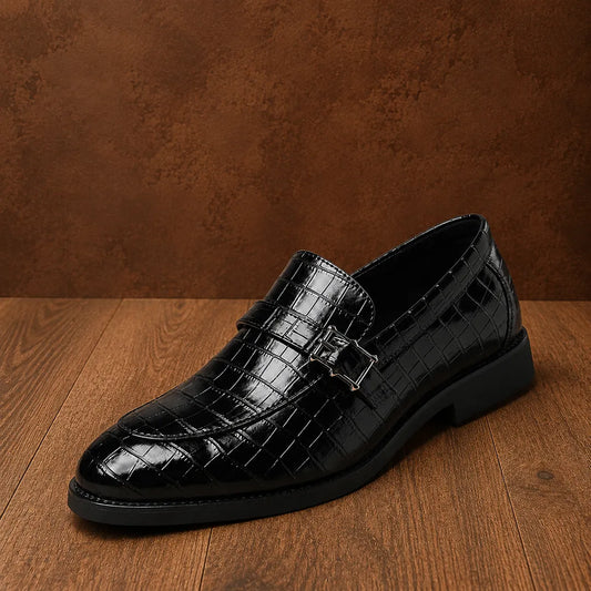 Croc Texture Loafers