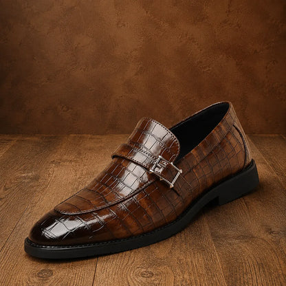 Croc Texture Loafers