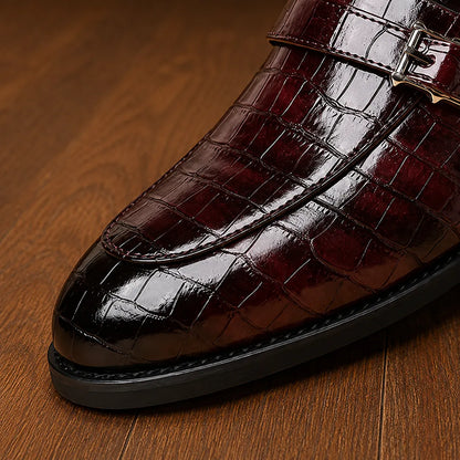 Croc Texture Loafers