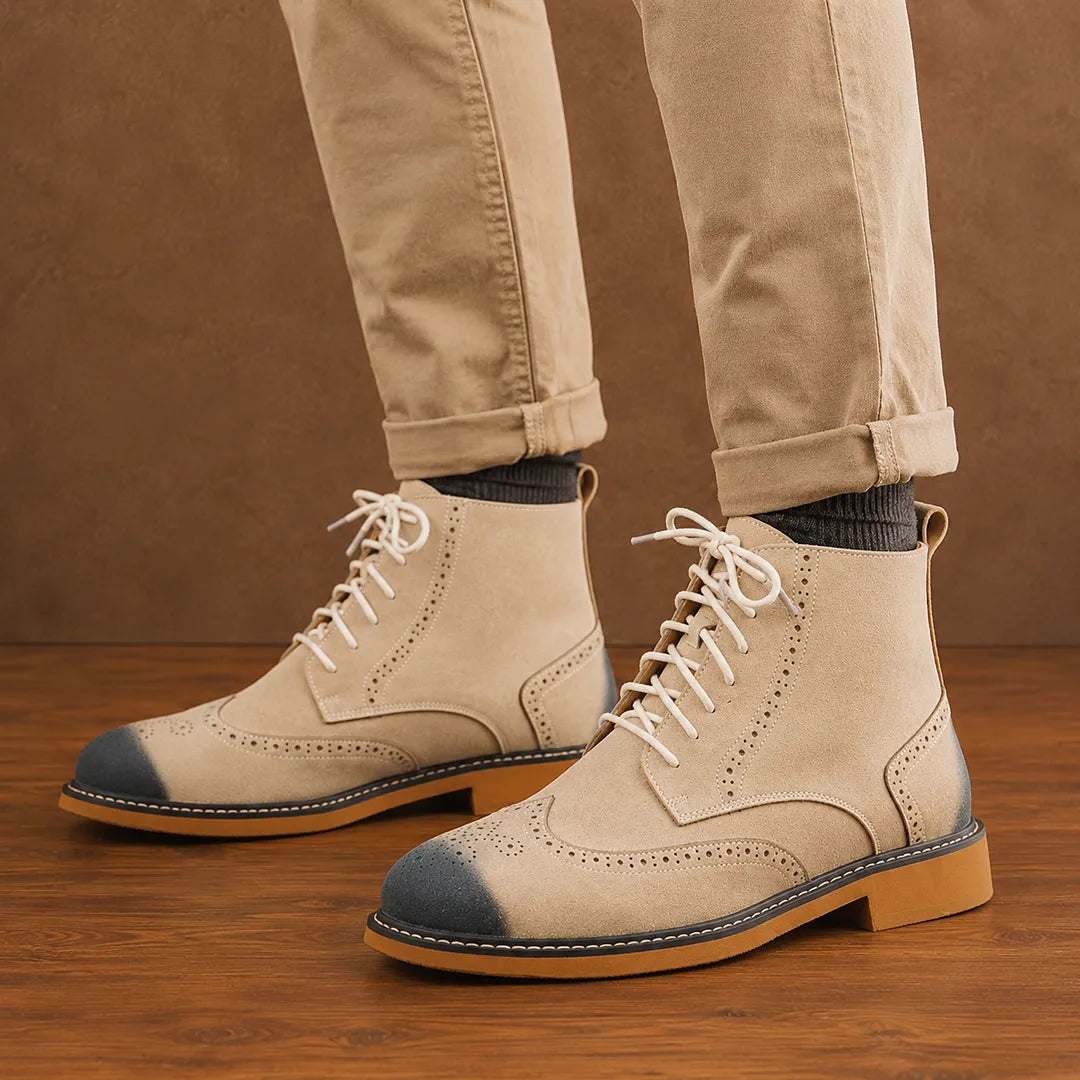 Wingtip Lace Boots