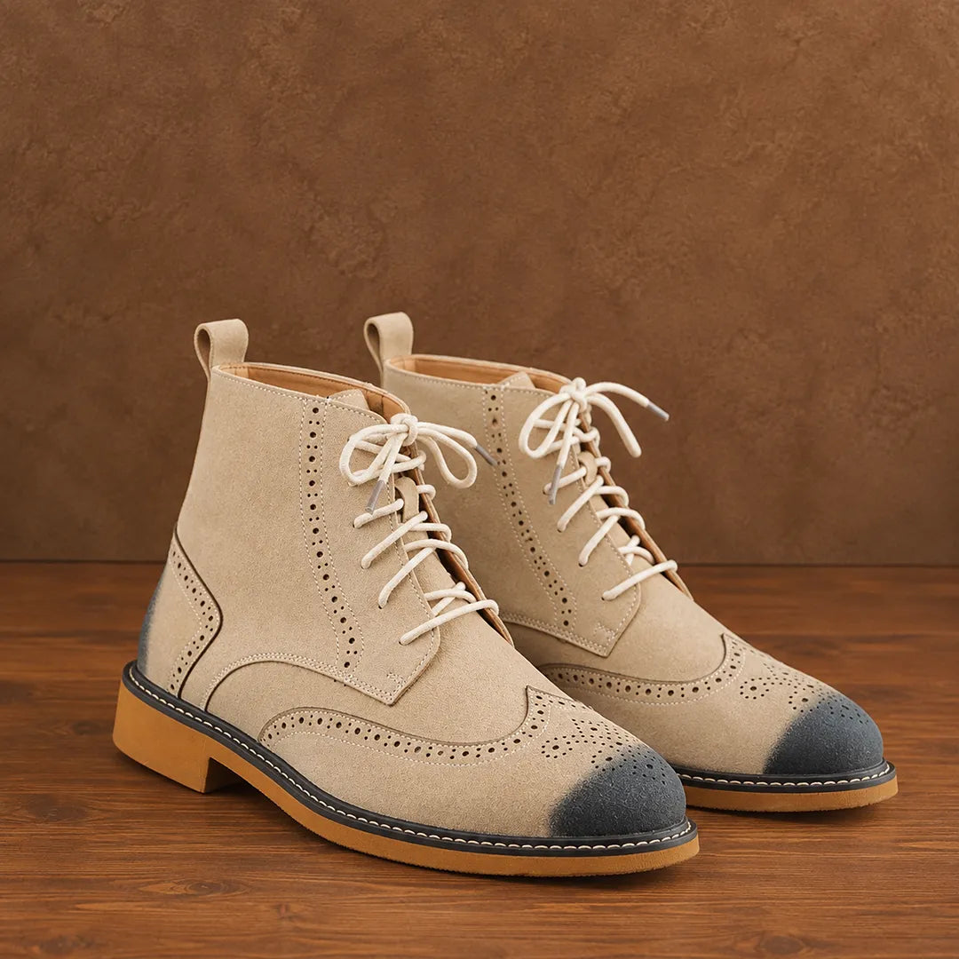 Wingtip Lace Boots
